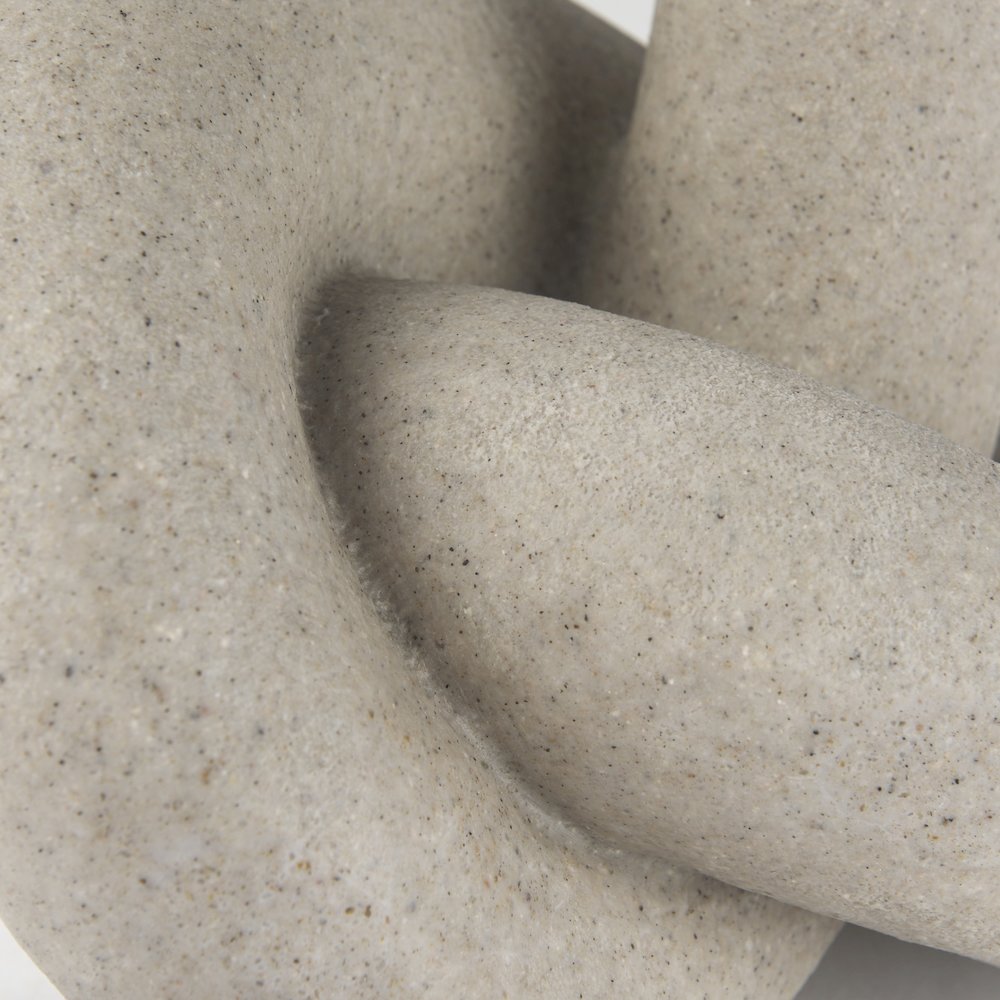 Otto  Sandstone Resin Large Knot Sculpture Decorative Object