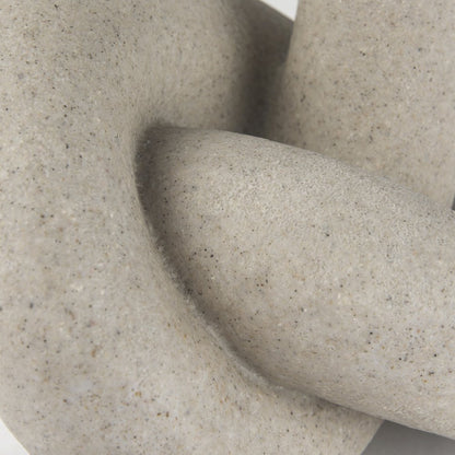 Otto  Sandstone Resin Large Knot Sculpture Decorative Object