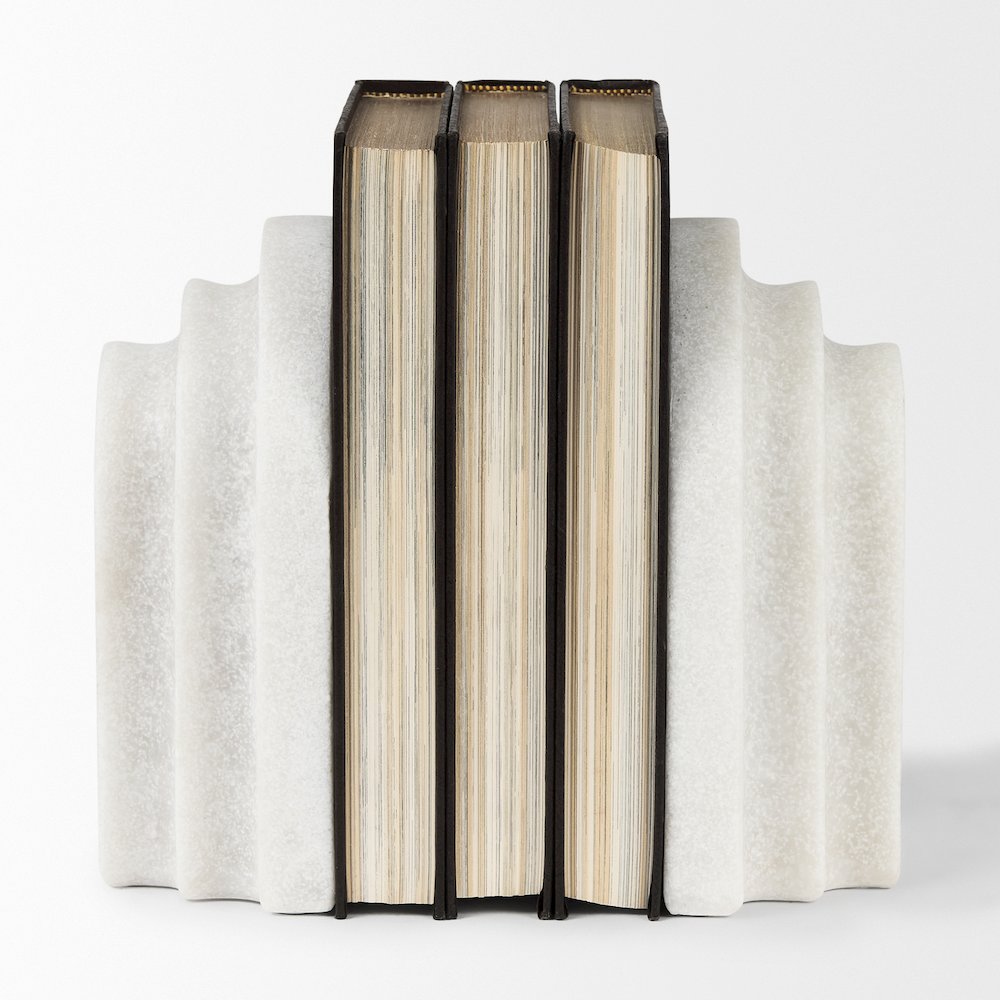 Granite Resin Arc Book End Set