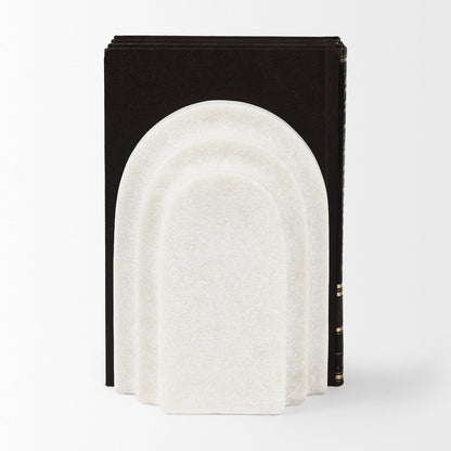 Granite Resin Arc Book End Set