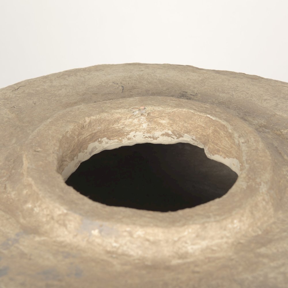 Rama Large Beige Paper Mache Floor Vase