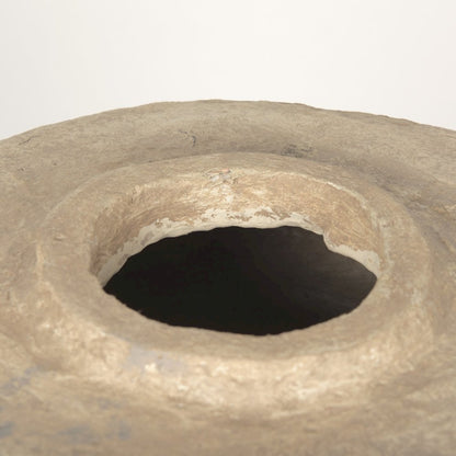 Rama Large Beige Paper Mache Floor Vase
