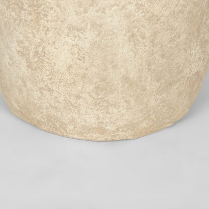Rama Large Beige Paper Mache Floor Vase