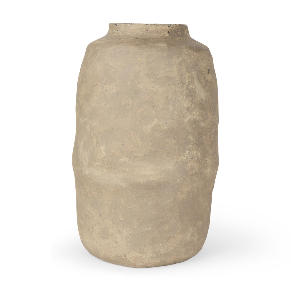 Bala Large Gray Paper Mache Vase