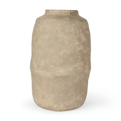 Bala Large Gray Paper Mache Vase
