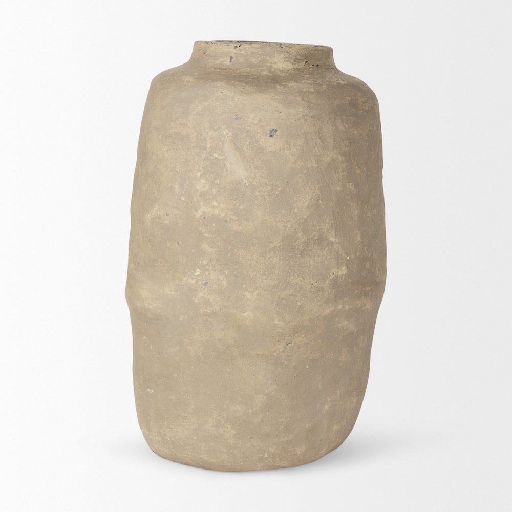 Bala Large Gray Paper Mache Vase