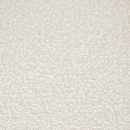 Accent Chair Cream Boucle Fabric & Matte Black Metal Legs
