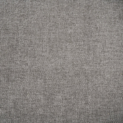 Dining Chair Gray Fabric & Matte Black Metal