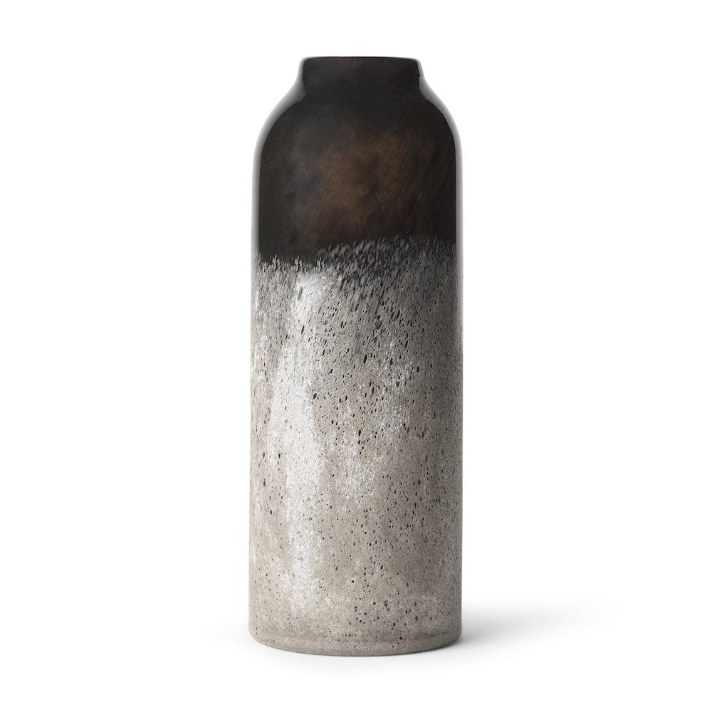 Emu Tall Black Gray Vase