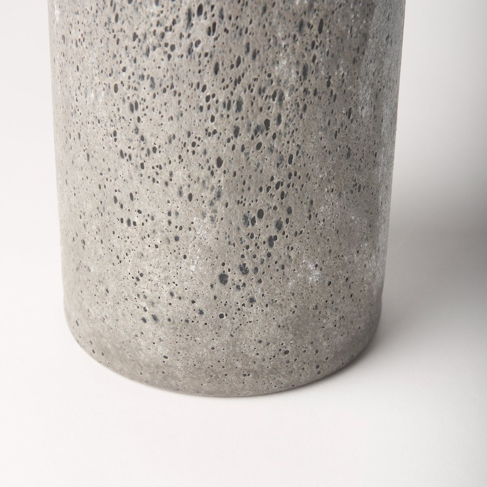 Emu Tall Black Gray Vase