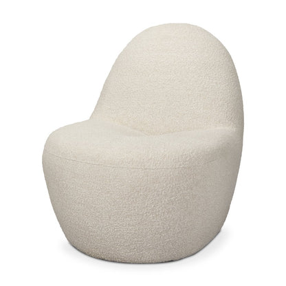 Cream Boucle Accent Chair