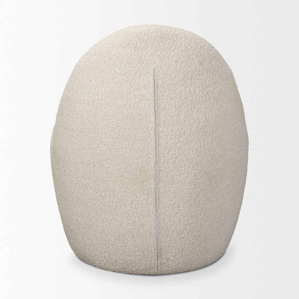 Cream Boucle Accent Chair