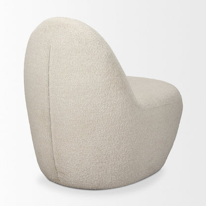 Cream Boucle Accent Chair