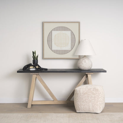 Khloe Small Cream Pouf