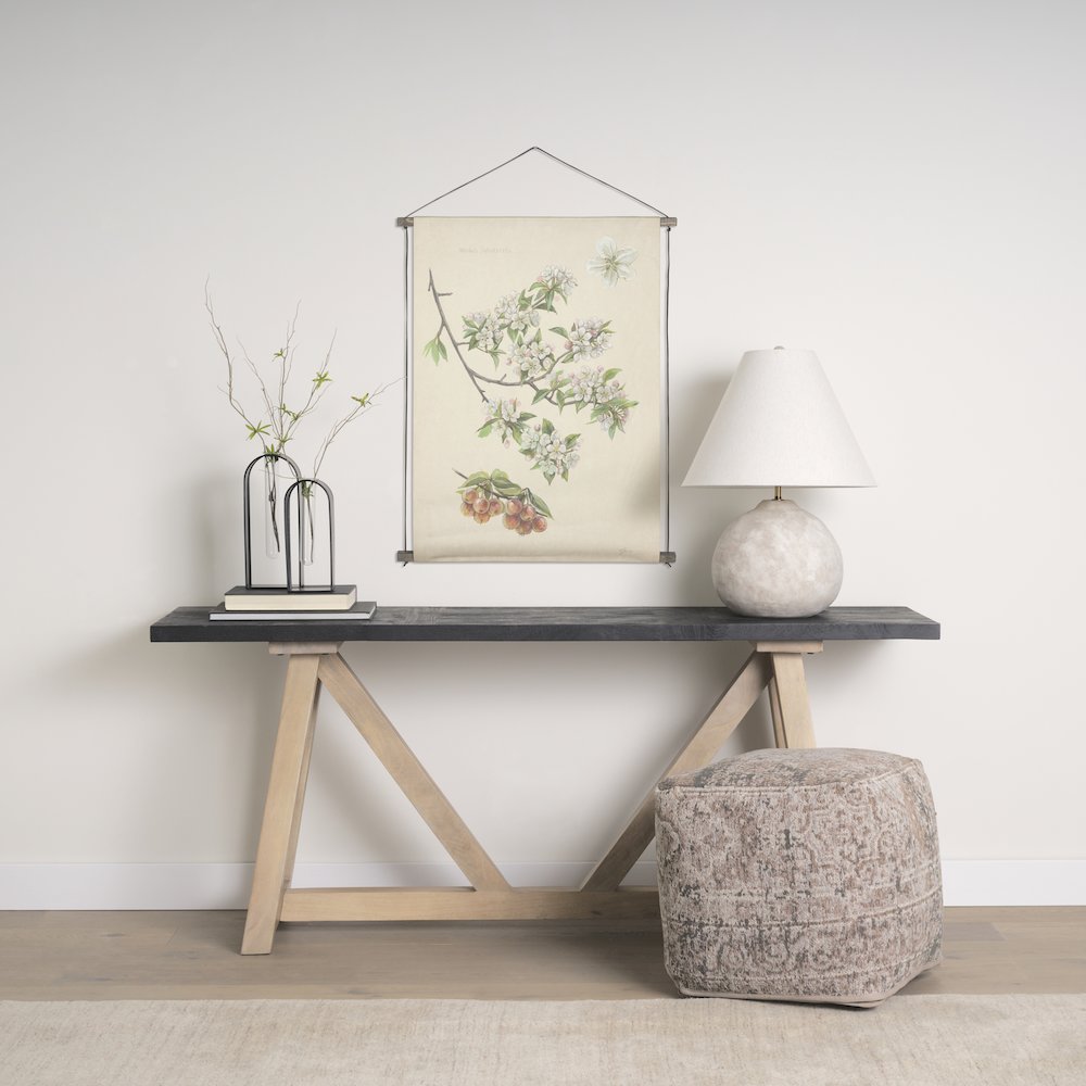 Khloe Small Taupe Pouf