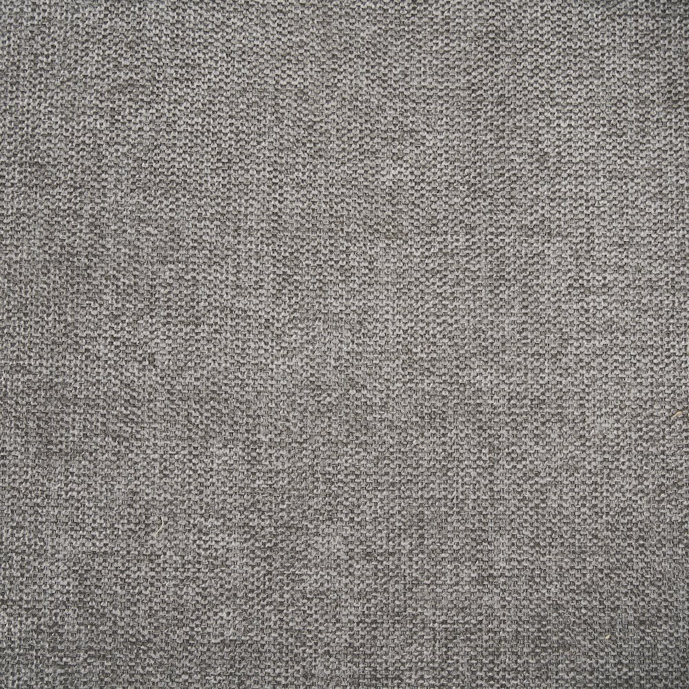 Counter Stool Gray Fabric & Matte Black Metal