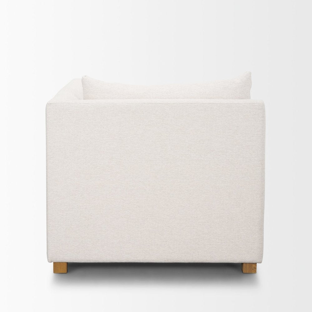 Halston Right Arm Sectional Piece Oatmeal Performance Fabric