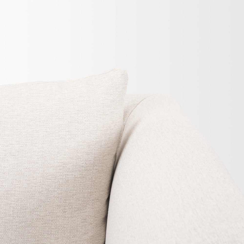 Halston Right Arm Sectional Piece Oatmeal Performance Fabric