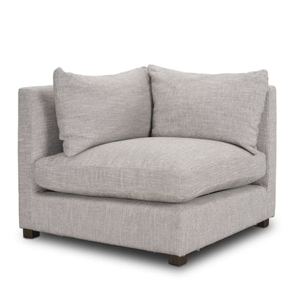 Halston Corner Light Grey Performance Fabric