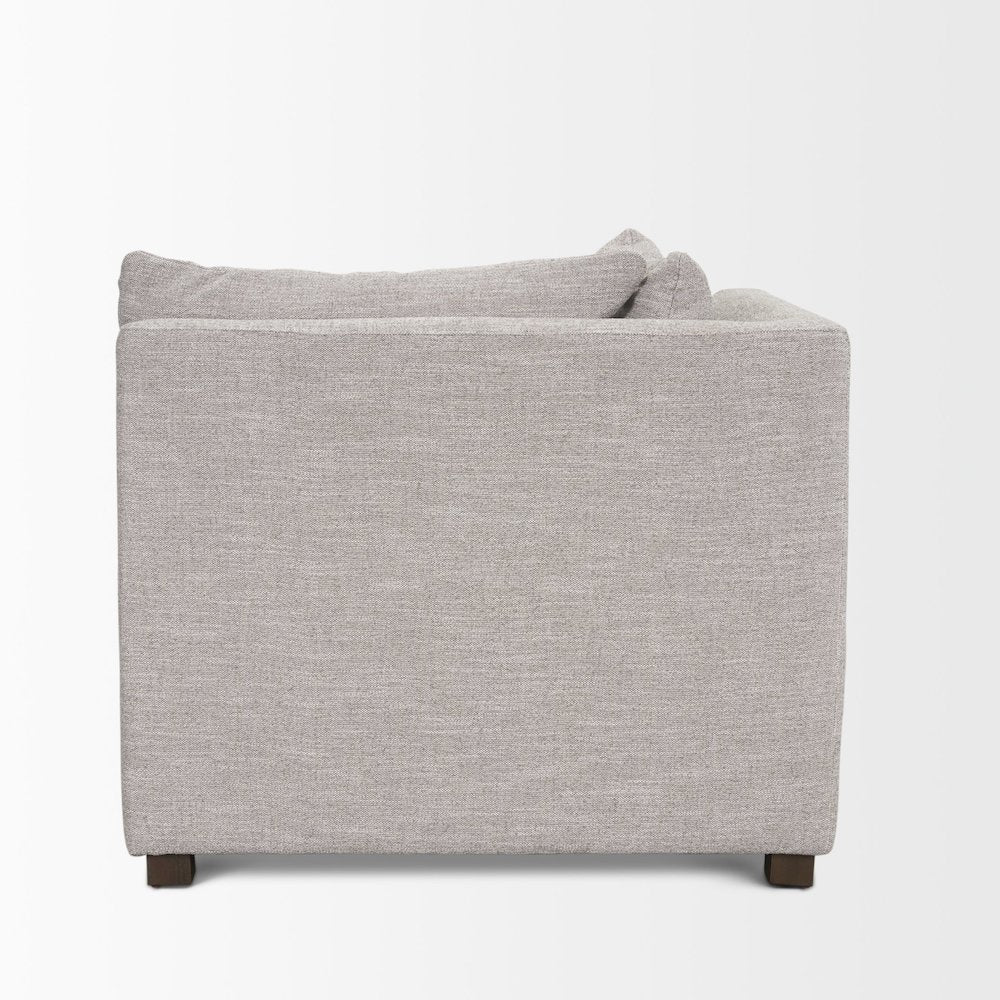Halston Corner Light Grey Performance Fabric