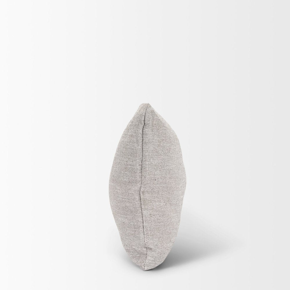 Halston Arm Pillow Light Gray Performance Fabric
