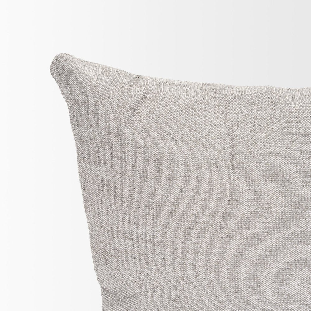 Halston Arm Pillow Light Gray Performance Fabric