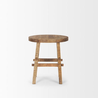 Rosie Small Brown Wood End Table