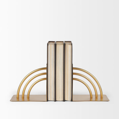 Gold Metal Bookends