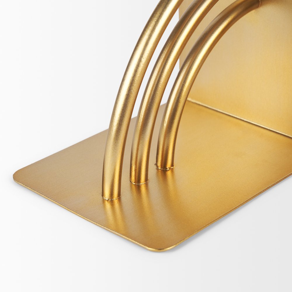 Gold Metal Bookends