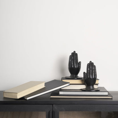 Hands Bronze Cast Iron Book Ends