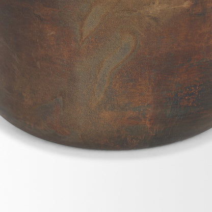 Daya Tall Antiqued Gold Metal Vase