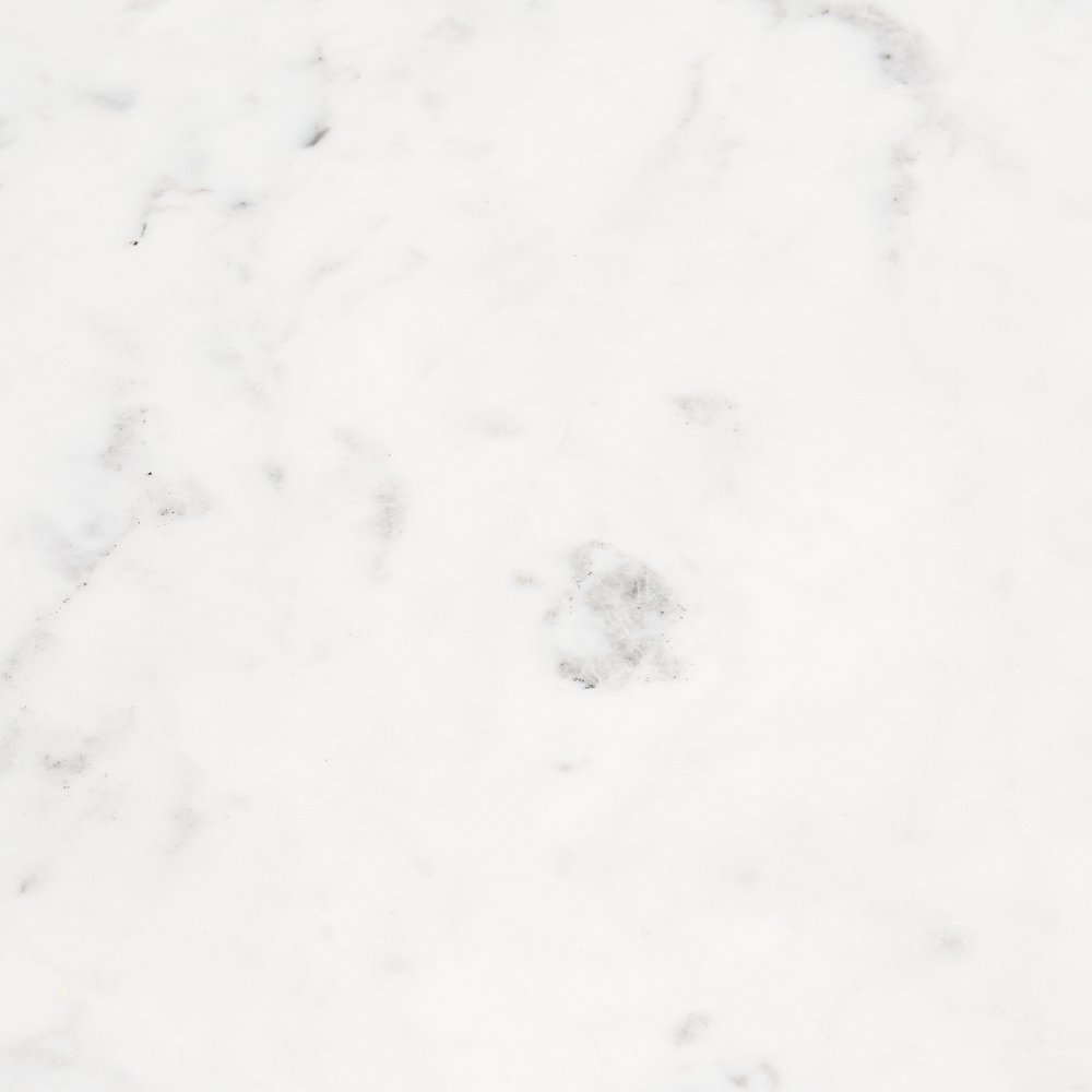 Dark Brown Wood White Marble Coffee Table