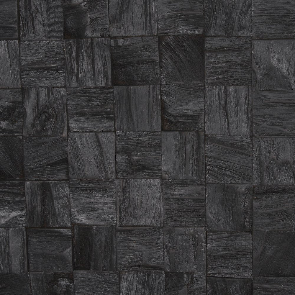 The Abyss Dark Brown Wood 24" Wall Art