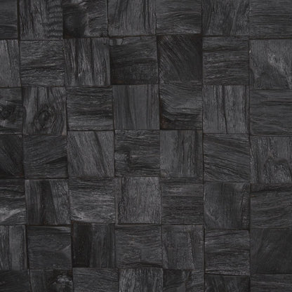 The Abyss Dark Brown Wood 24" Wall Art