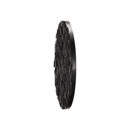 The Abyss Dark Brown Wood 24" Wall Art