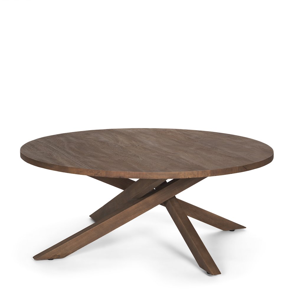 Medium Brown Wood Coffee Table