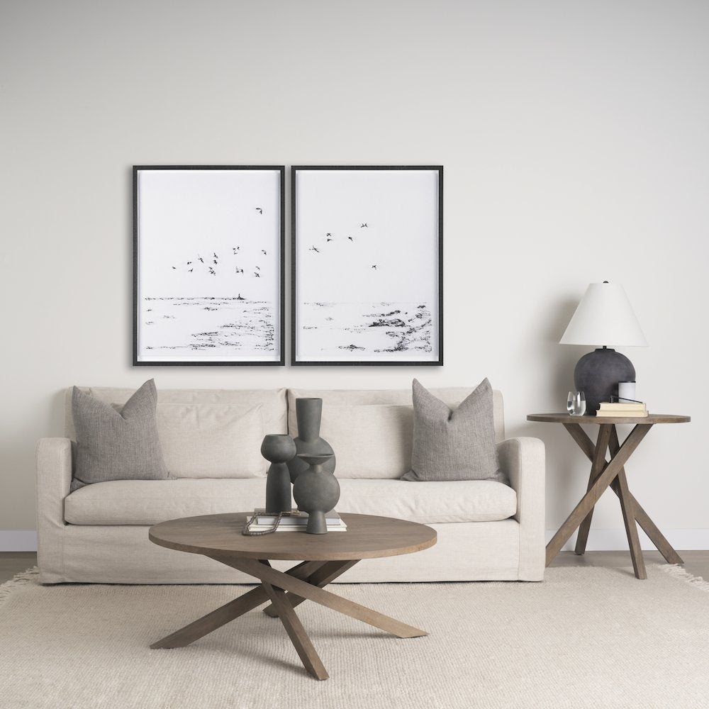 Medium Brown Wood Coffee Table
