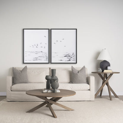 Medium Brown Wood Coffee Table