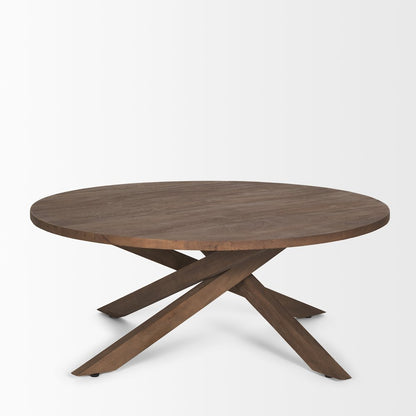 Medium Brown Wood Coffee Table