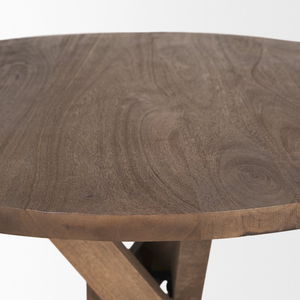Medium Brown Wood Foyer Table