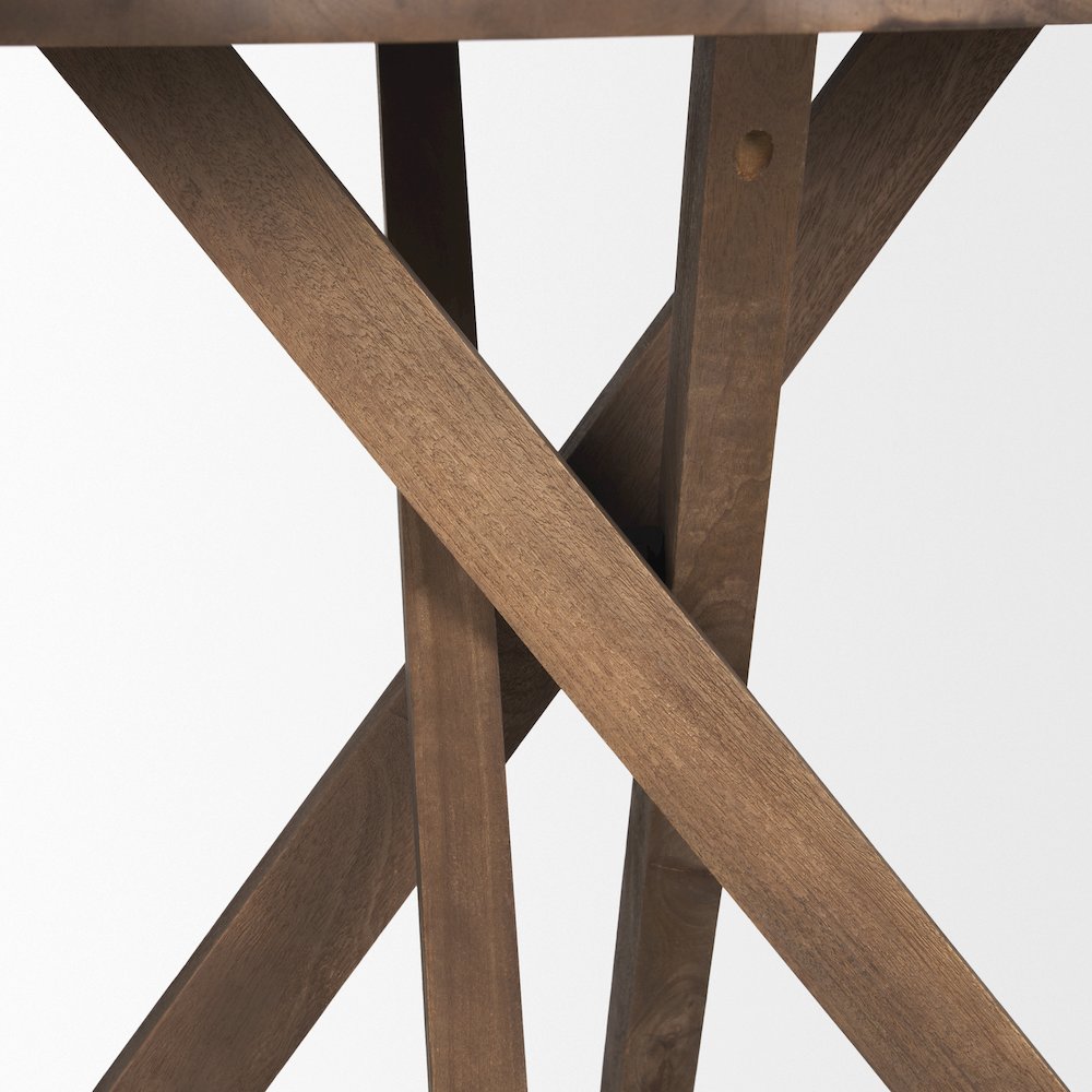 Medium Brown Wood Foyer Table
