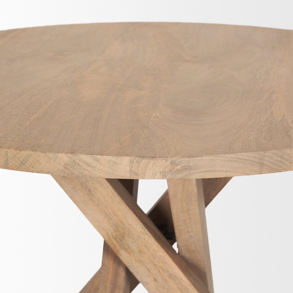 Light Brown Wood Foyer Table