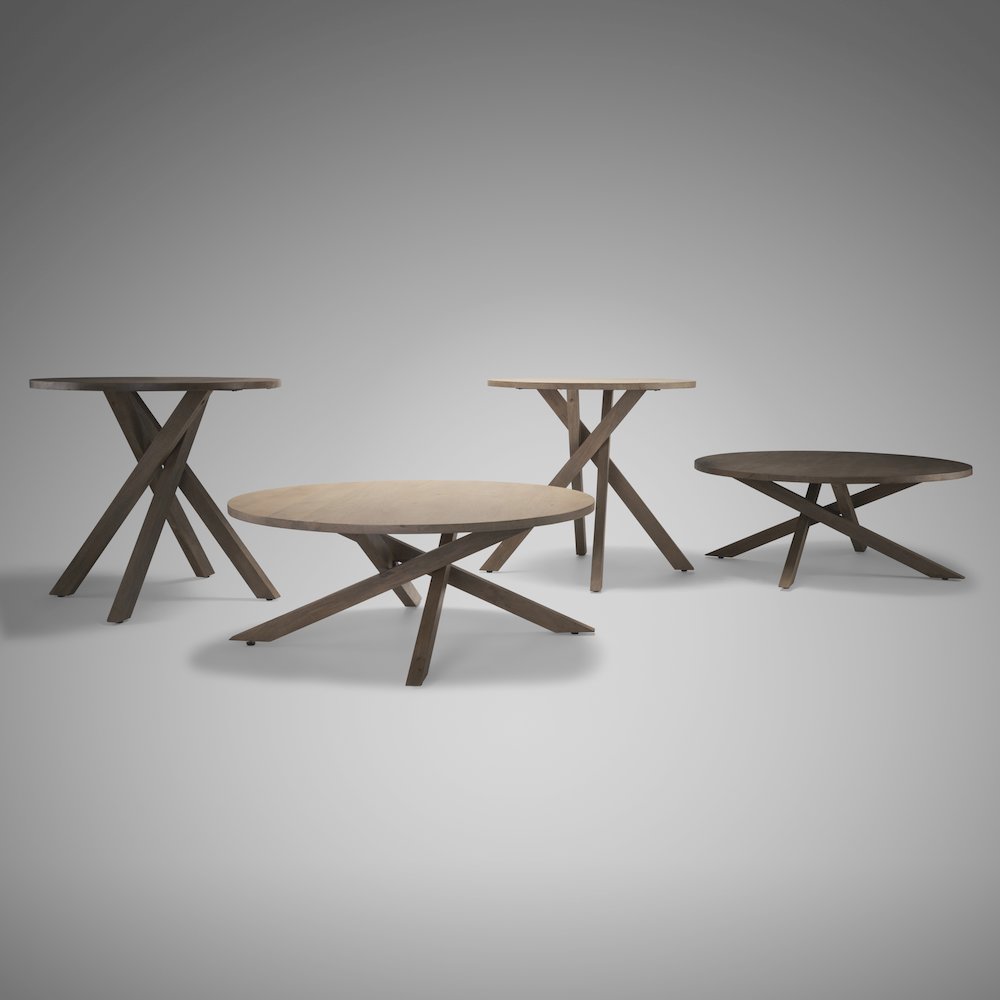 Light Brown Wood Coffee Table