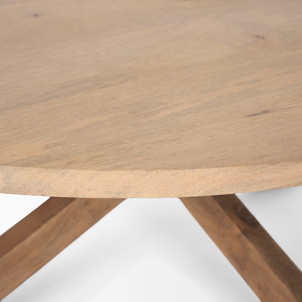 Light Brown Wood Coffee Table