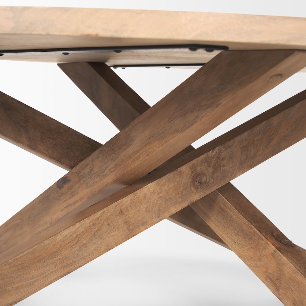 Light Brown Wood Coffee Table