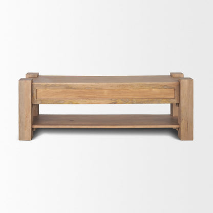 Beth Light Brown Wood Media Console