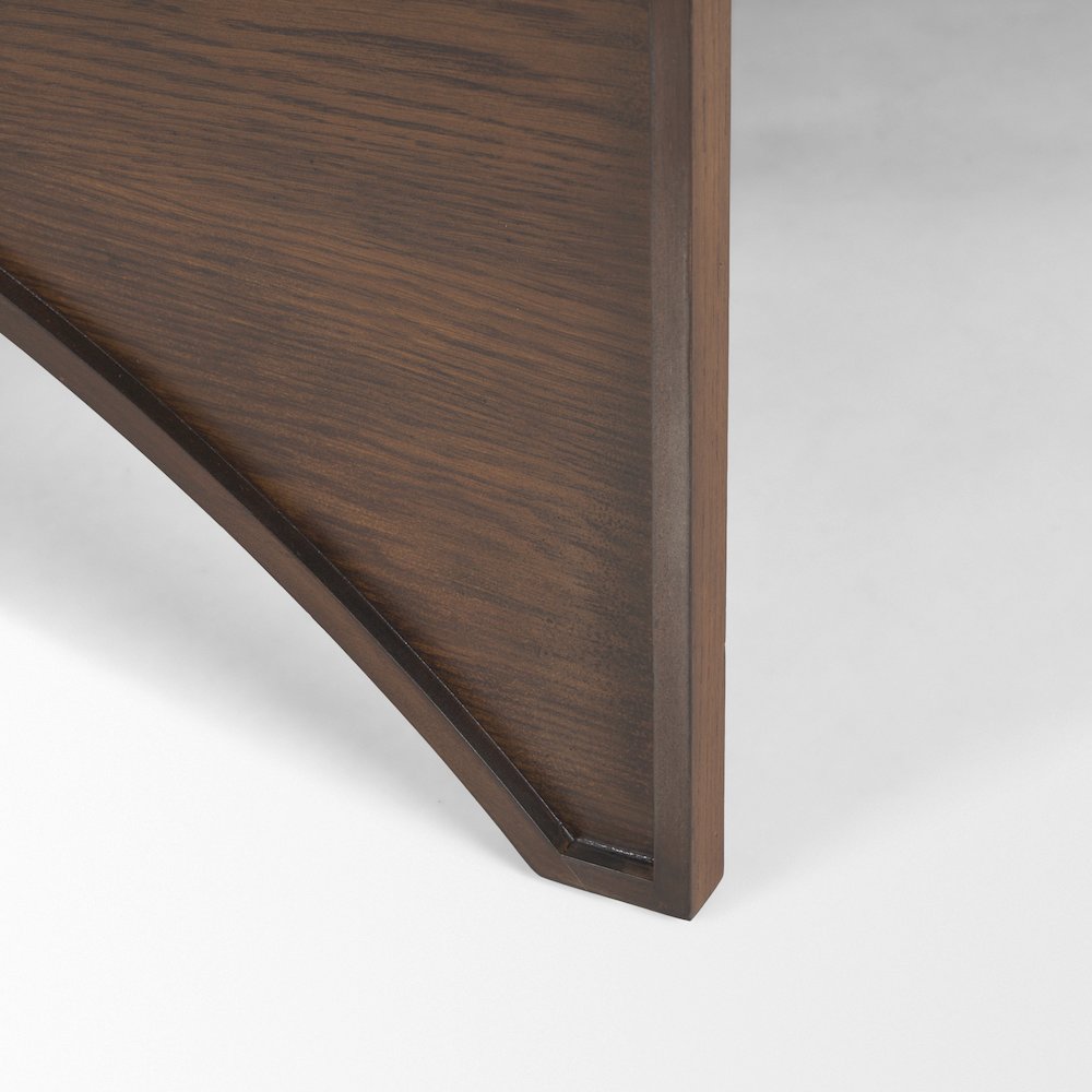 Medium Brown Wood Coffee Table
