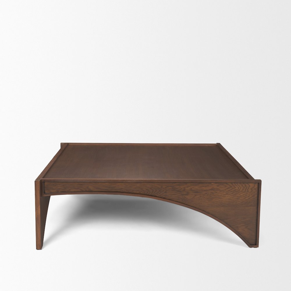 Medium Brown Wood Coffee Table