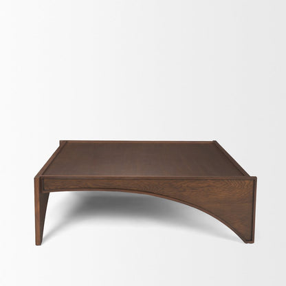 Medium Brown Wood Coffee Table