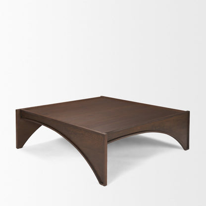 Medium Brown Wood Coffee Table